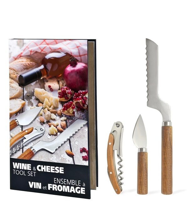 Natural Living Ensemble de 3 outils à vin et fromage de Natural Living