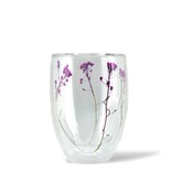 Tasse à double paroi Fleurs Mauves 350 ml