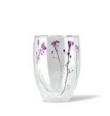 Purple Flowers Double-Walled Mug 350 ml