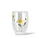Tasse à double paroi Fleurs Jaunes 350 ml