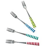 Ensemble de 4 fourchettes à fruits de mer colorées