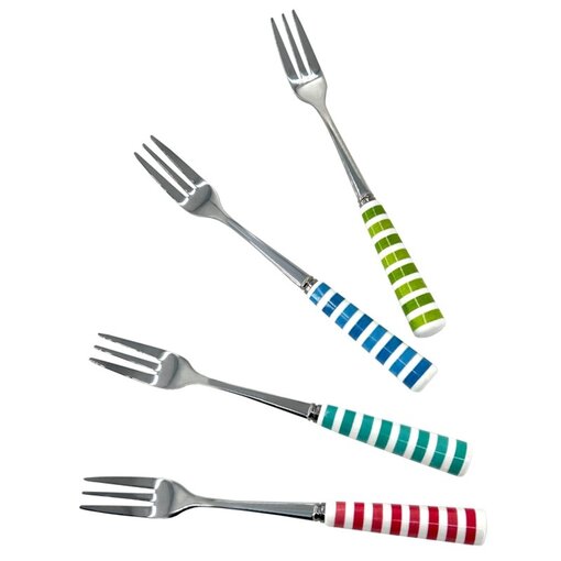 Set of 4 Colorful Seafood Forks
