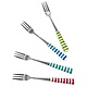 Set of 4 Colorful Seafood Forks