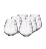 Brilliant Set of 6 Columbia Optic Stemless Wine Glasses 380ml
