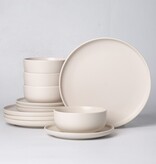 Brilliant Set of 4 Pasta Bowls Cream 22 cm