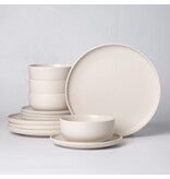 Brilliant Set of 4 Pasta Bowls Cream 22 cm