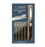Ensemble de 6 couteaux à steak Laguiole Heritage Noir