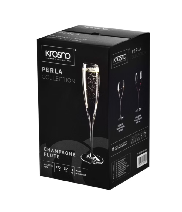 Krosno Ensemble de 4 verres à champagne La Perla 170ml de Krosno