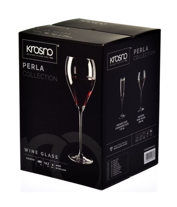 Krosno Ensemble de 4 verres à vin rouge La Perla 480ml de Krosno