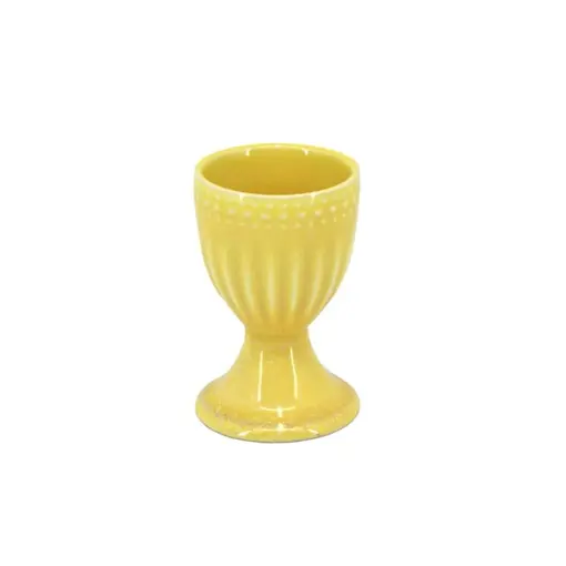 Coquetier Jaune en céramique émaillée de BIA