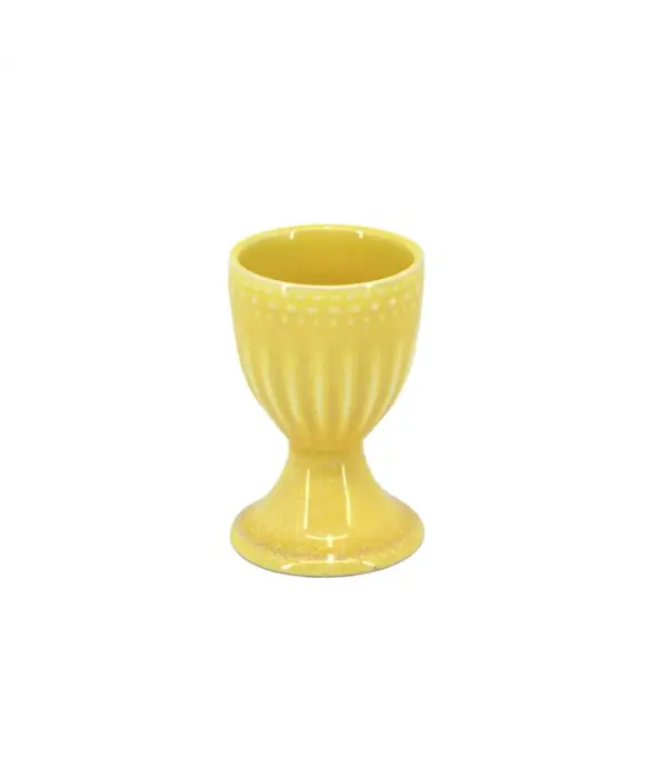 Coquetier Jaune en céramique émaillée de BIA