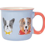 Danica Heirloom Tasse Bleu pâle avec motif de chiens 20 oz - Danica