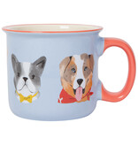 Danica Heirloom Tasse Bleu pâle avec motif de chiens 20 oz - Danica
