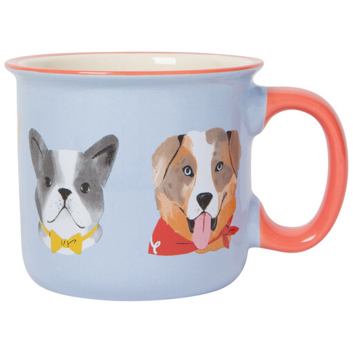 Danica Heirloom Tasse Bleu pâle avec motif de chiens 20 oz - Danica