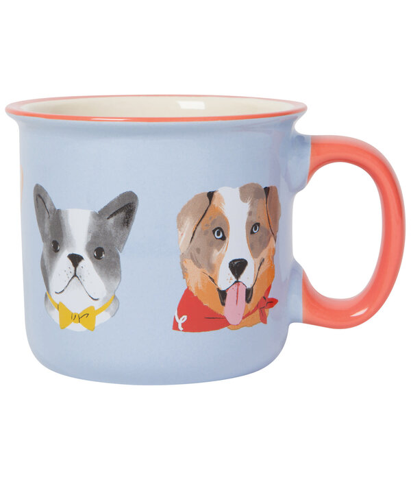 Danica Heirloom Tasse Bleu pâle avec motif de chiens 20 oz - Danica