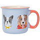 Tasse Bleu pâle avec motif de chiens 20 oz - Danica