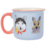 Danica Heirloom Tasse Bleu pâle avec motif de chiens 20 oz - Danica