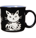 Danica Heirloom Danica Black Cat Pattern Mug 20 oz