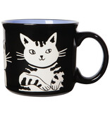 Danica Heirloom Danica Black Cat Pattern Mug 20 oz