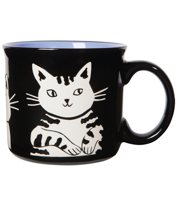 Danica Heirloom Danica Black Cat Pattern Mug 20 oz
