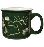 Danica Heirloom Tasse en grès Camping Verte 20 oz - Danica