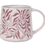 Danica Heirloom Danica Pink Botanical Pattern Mug 20 oz