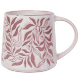 Danica Heirloom Danica Pink Botanical Pattern Mug 20 oz