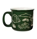 Danica Heirloom Danica 20 oz Green Camping Stoneware Mug