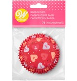 Wilton Ensemble de 75 caissettes standard avec cœurs en bonbon - Wilton