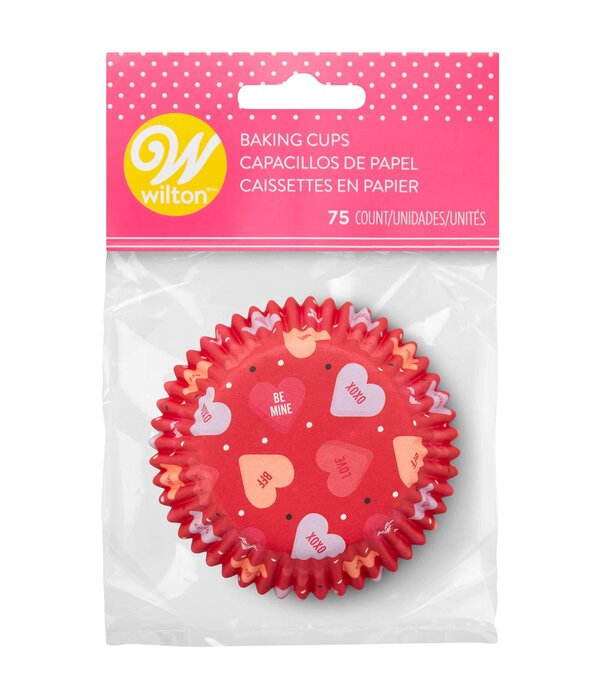 Wilton Ensemble de 75 caissettes standard avec cœurs en bonbon - Wilton