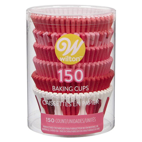 Wilton Set of 150 Assorted Standard Valentine Baking Cups