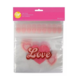Ensemble de 20 sacs refermables transparents avec cœurs Love