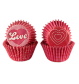 Wilton Ensemble de 50 caissettes à mini cupcakes Love - Wilton
