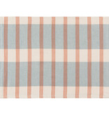 Napperon Beige rayées rouges et bleues 13x18" - Danica