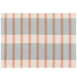 Napperon Beige rayées rouges et bleues 13x18" - Danica