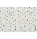 Napperon beige en fleurs 12x18" - Danica