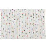 Napperon beige en fleurs 12x18" - Danica