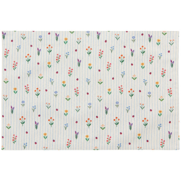 Danica Beige Floral Placemat 12x18"