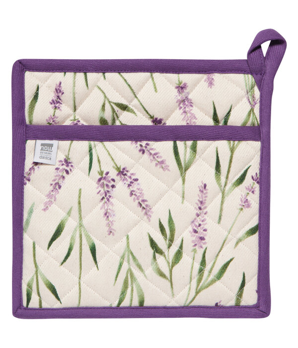 Tire-plat à motif fleurs de lavande 8"x8" - Danica