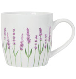 Danica Heirloom Danica Lavender Floral Porcelain Mug 12 oz