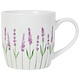 Tasse en porcelaine Blanche avec motif de fleurs de lavande 12 oz - Danica