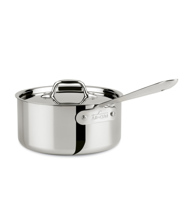 All-Clad Casserole en acier inoxydable Tri-Ply avec couvercle, 3 litres de All-Clad