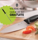 Victorinox Couteau de chef 8" Swiss Classic + queue de rat gratuite (Cadeau avec achat) - Victorinox