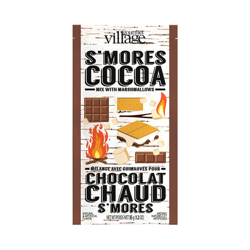 Gourmet du Village Sachet de chocolat chaud Feu de camp S’mores 35 g - Gourmet du Village
