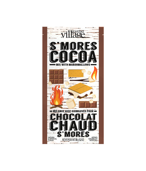 Gourmet du Village Sachet de chocolat chaud Feu de camp S’mores 35 g - Gourmet du Village