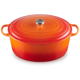 Le Creuset Signature Flame Oval Enameled Cast Iron Dutch Oven 13.9 L