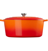 Le Creuset Faitout ovale signature en fonte émaillée Flamme 13,9 L - Le Creuset