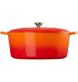 Le Creuset Faitout ovale signature en fonte émaillée Flamme 13,9 L - Le Creuset