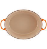 Le Creuset Faitout ovale signature en fonte émaillée Flamme 13,9 L - Le Creuset