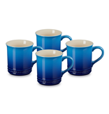 Le Creuset Ensemble de 4 tasses en grès Bleuet 400 ml - Le Creuset